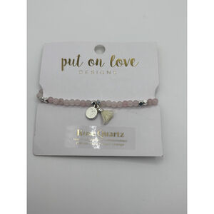 Put On Love Designs Rose Quartz Beaded Bracelet